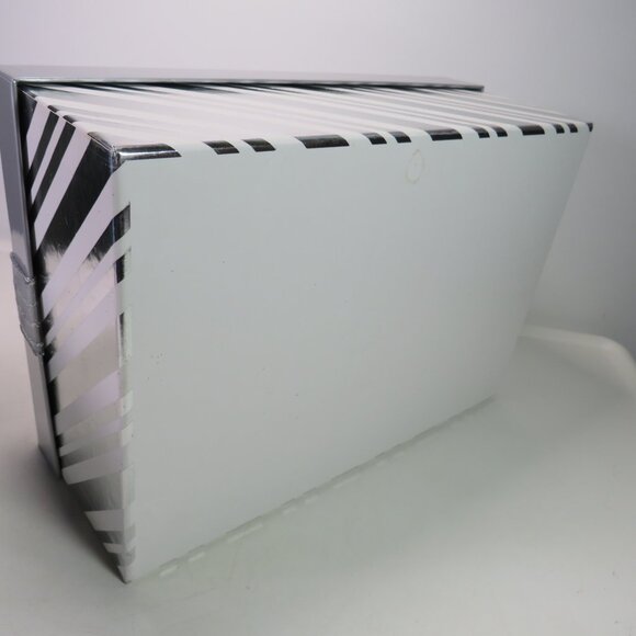 Metallic Silver Striped Gift Box Bow & (2) other Gift Boxes Holographic & white - Picture 6 of 14